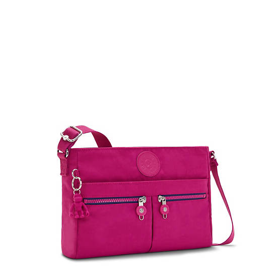 Kipling New Angie Fashion Crossbody Bags Pink Fuchsia | CA 1191EB